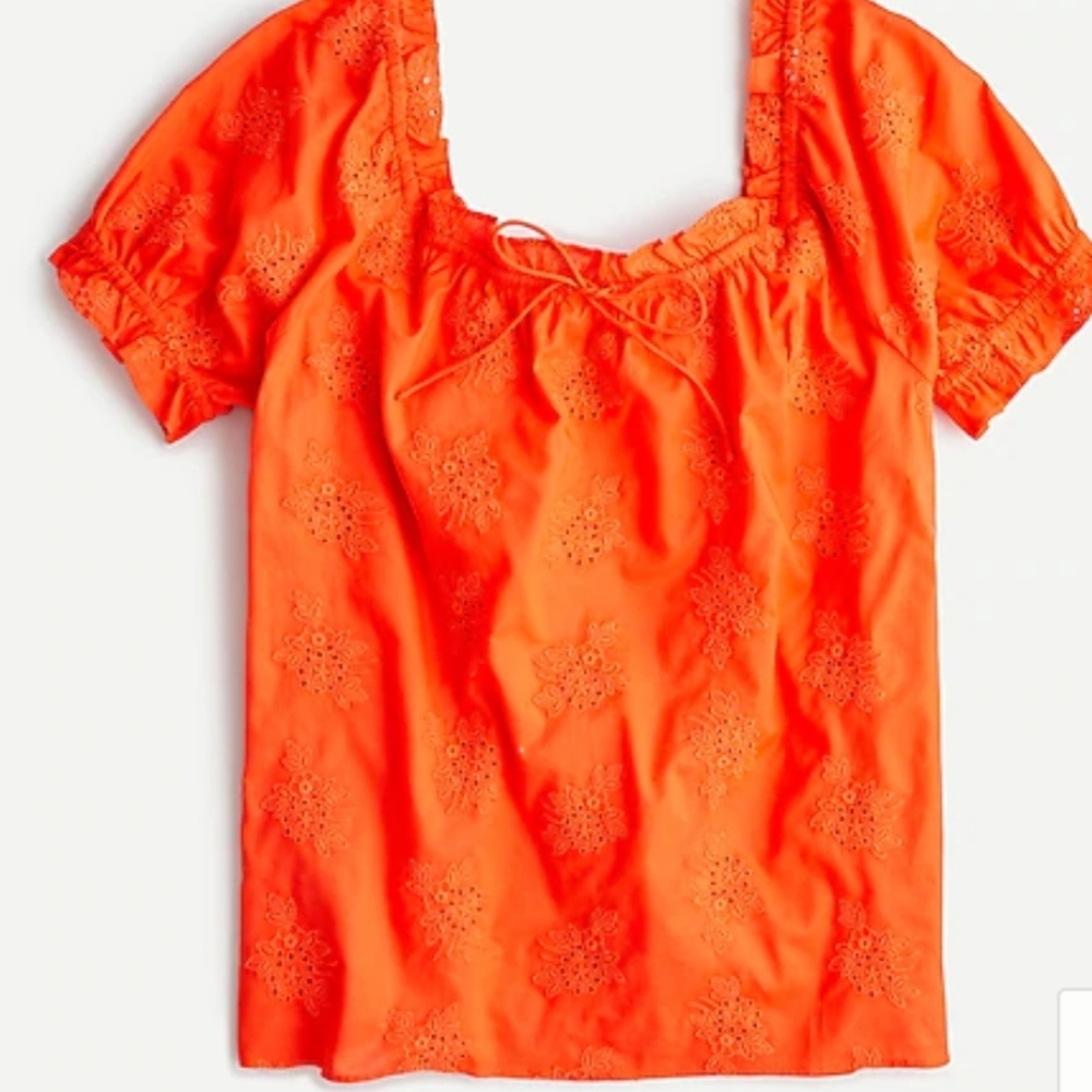 J crew Embroidered eyelet